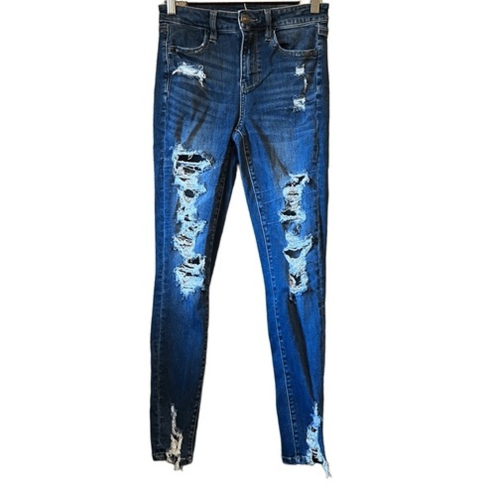 American Eagle Ne(x)t Level Stretch Distressed Ripped High Waisted Skinny Jeans‎